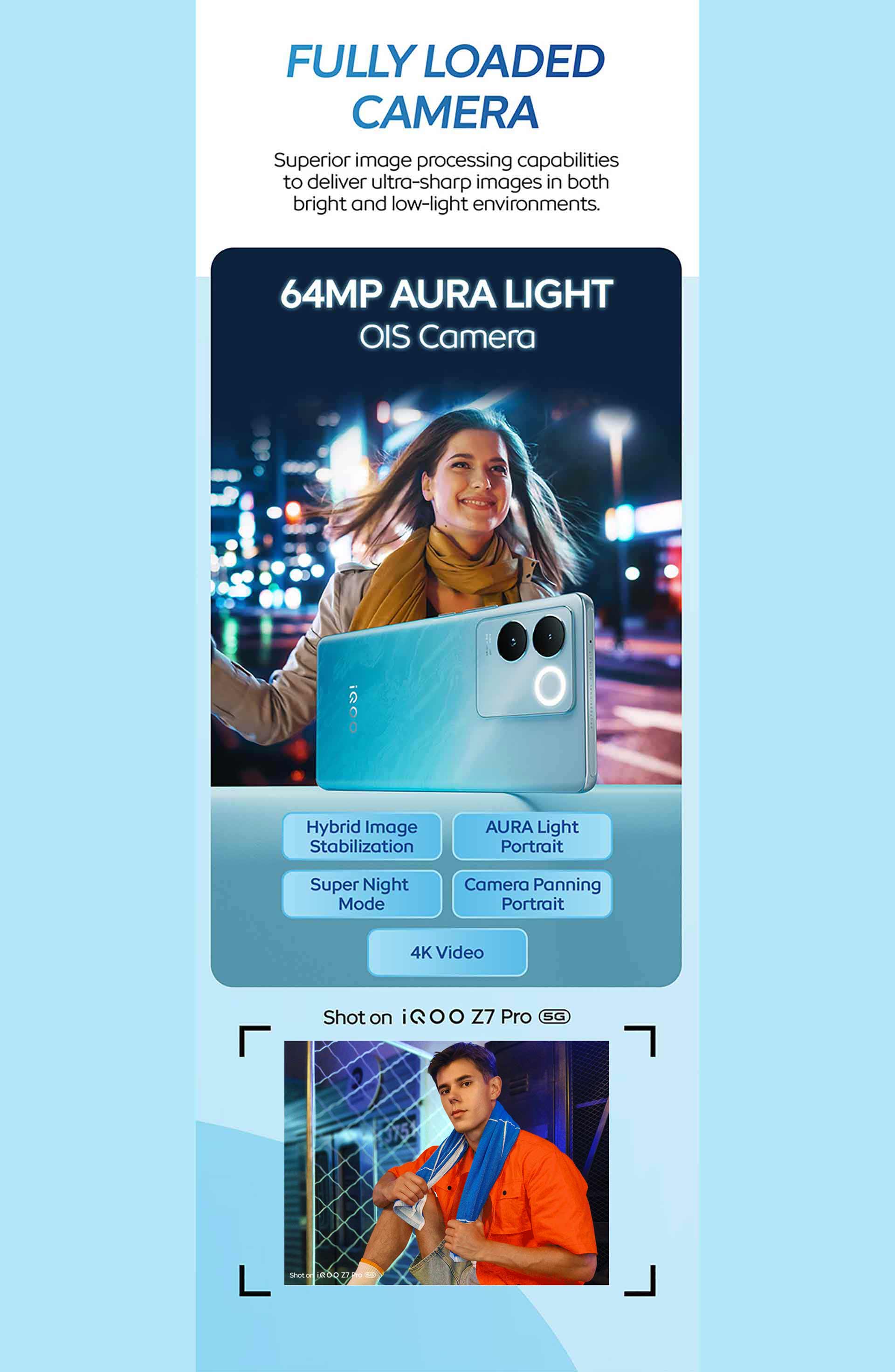 64MP Aura Light OIS Camera