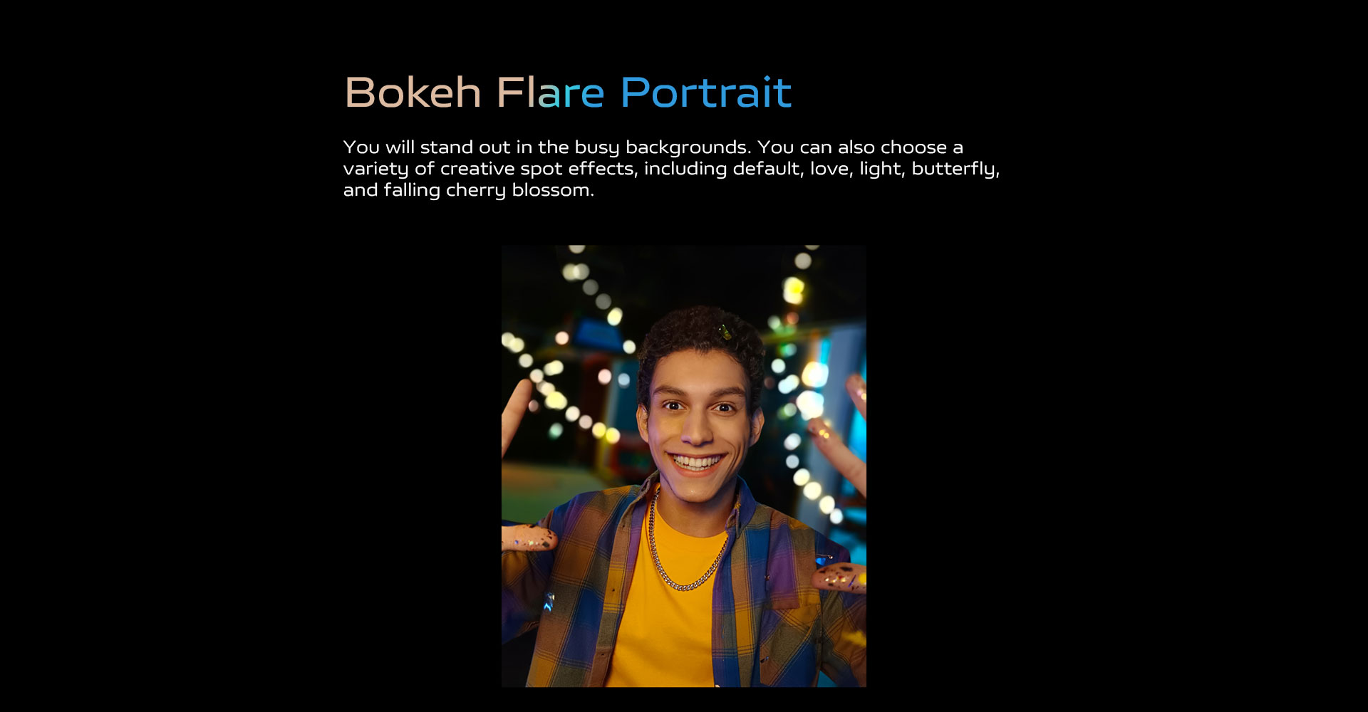 Bokeh Flare Portrait