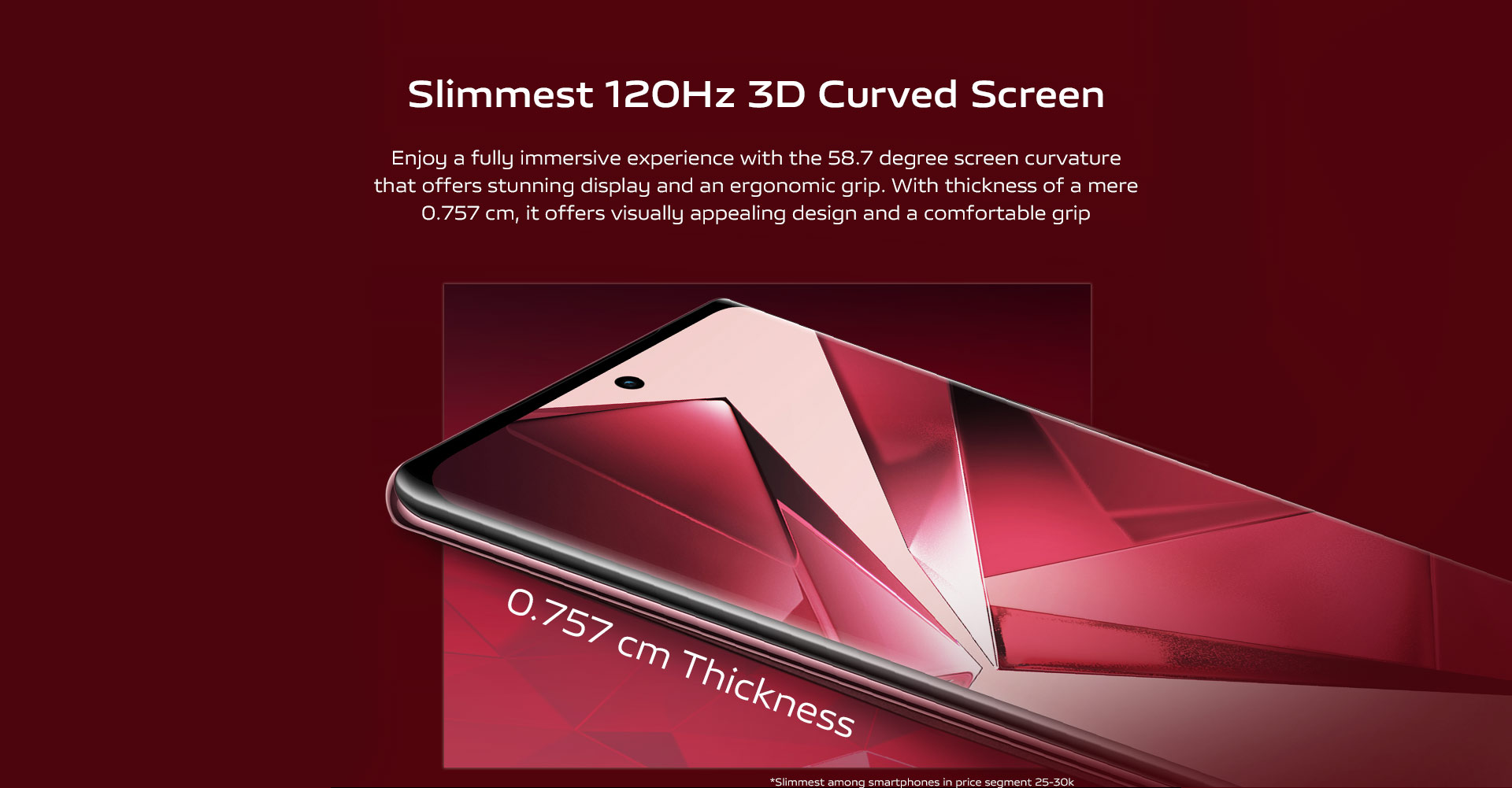 Slimmest 120Hz 3D Curved Screen
